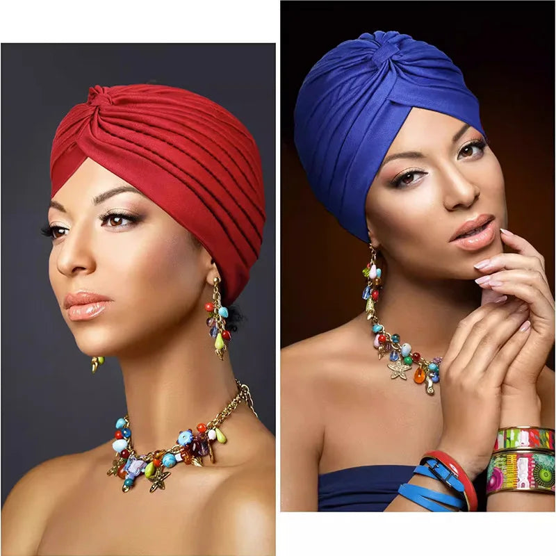 Cancer Head Scarf Headscarves Ladies Hijab Hair Turban Chemo Velvet Durag Bottom Cloth Headscarf Women Turban for Ladies