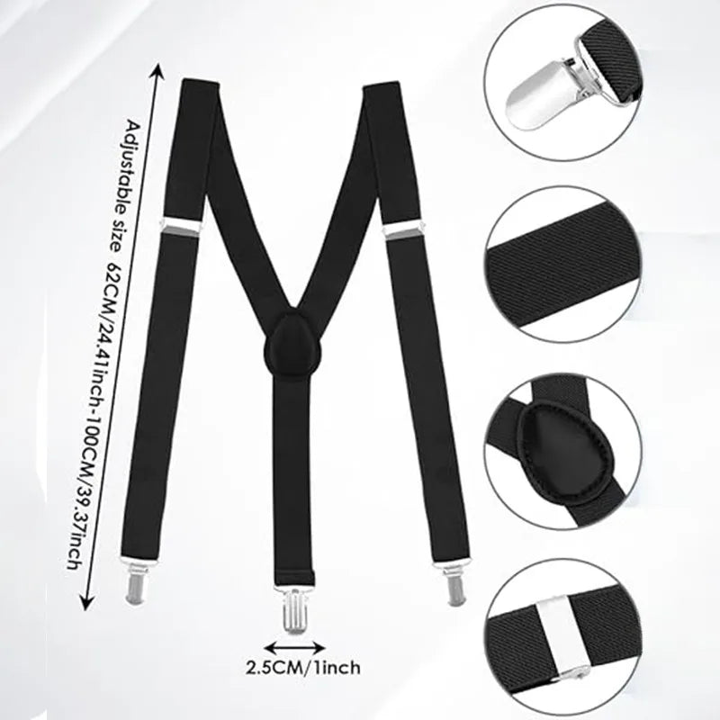 Suspenders For Men Pants Apparel Adult Suspender Man Shirt Dress Women Wedding Party Solid Colors Suit Skirt With Braces Straps