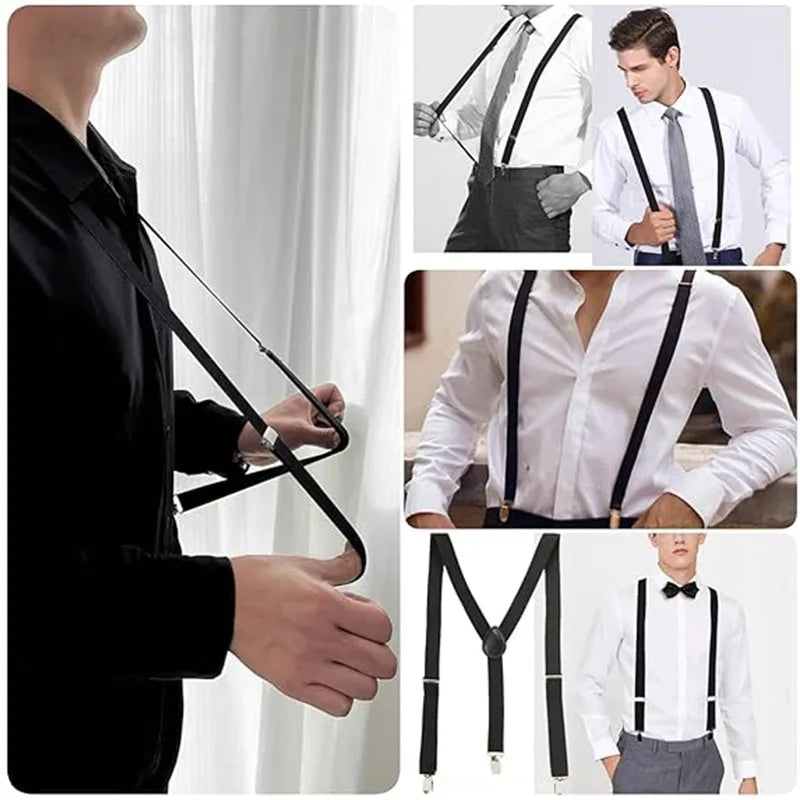 Suspenders For Men Pants Apparel Adult Suspender Man Shirt Dress Women Wedding Party Solid Colors Suit Skirt With Braces Straps
