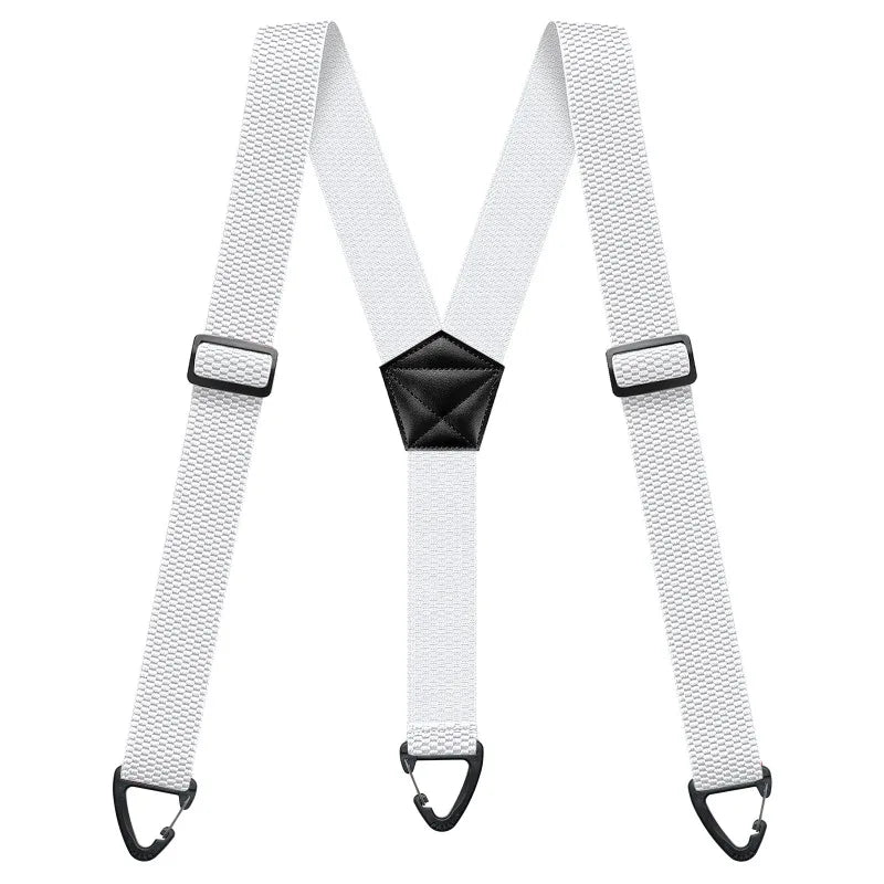 Hidden Suspenders for Men Heavy Duty Work Under Y Back Suspender Clothes 1.5 Inches with 3 Snap Loop