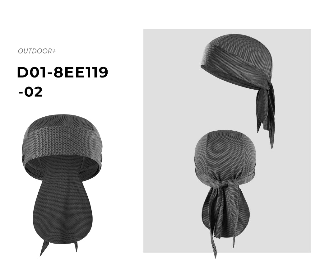 Quick-drying Bandana Doo Rags Caps Summer Breathable Cycling Sport Running Helmet Liner Beanies Durags Pirate Hat Head Wrap Men