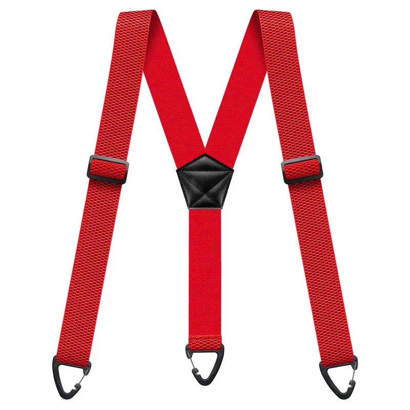Hidden Suspenders for Men Heavy Duty Work Under Y Back Suspender Clothes 1.5 Inches with 3 Snap Loop