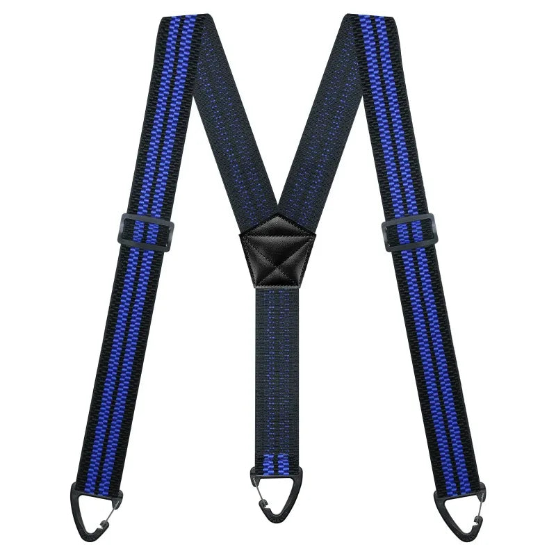 Hidden Suspenders for Men Heavy Duty Work Under Y Back Suspender Clothes 1.5 Inches with 3 Snap Loop