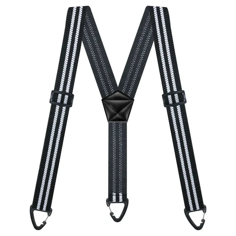 Hidden Suspenders for Men Heavy Duty Work Under Y Back Suspender Clothes 1.5 Inches with 3 Snap Loop