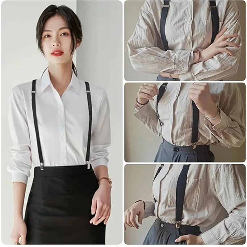 Suspenders For Men Pants Apparel Adult Suspender Man Shirt Dress Women Wedding Party Solid Colors Suit Skirt With Braces Straps