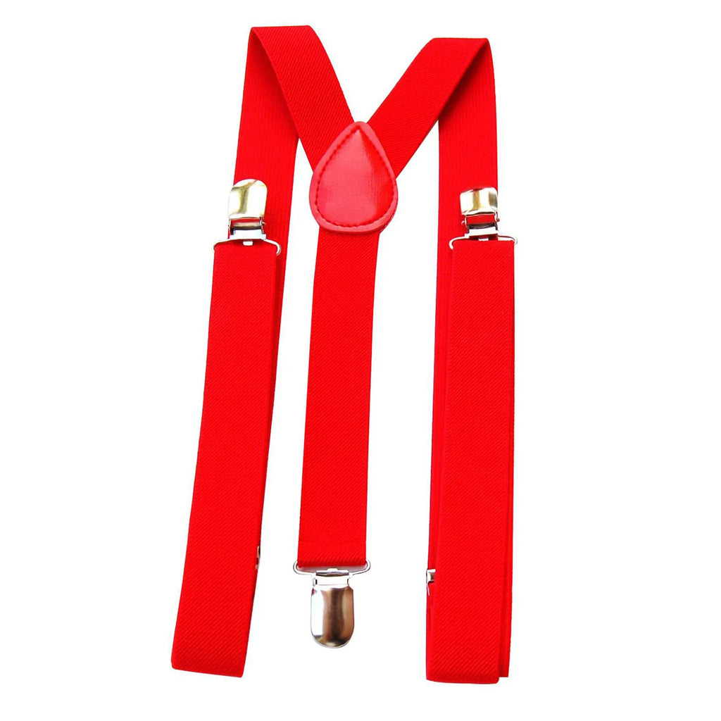 Mens Womens Universal Red Suspenders Suspenders Vintage Mens Suspenders New 3 Hooks Trouser Suspenders Adjustable For Work