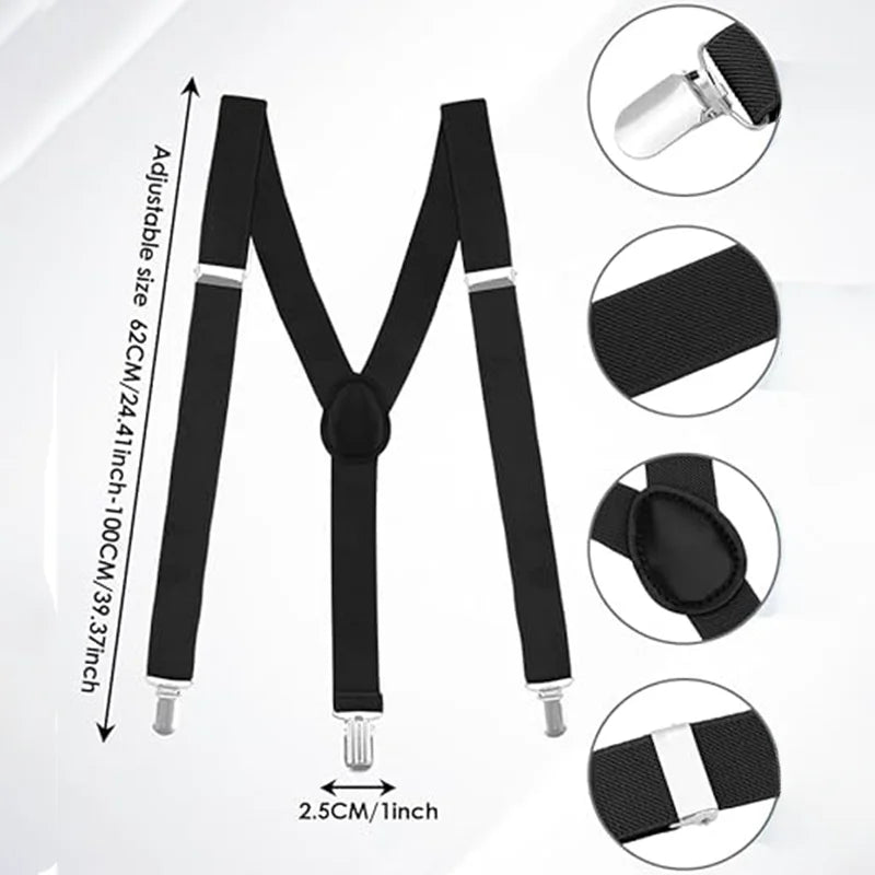 Suspenders For Men Pants Apparel Adult Suspender Man Shirt Dress Women Wedding Party Solid Colors Suit Skirt With Braces Straps