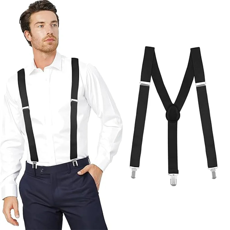 Suspenders For Men Pants Apparel Adult Suspender Man Shirt Dress Women Wedding Party Solid Colors Suit Skirt With Braces Straps