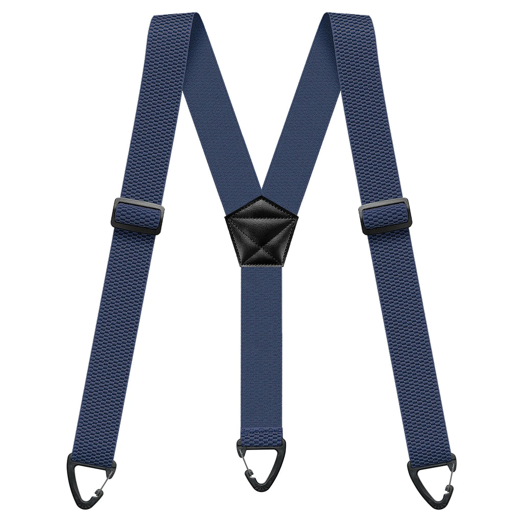 Hidden Suspenders for Men Heavy Duty Work Under Y Back Suspender Clothes 1.5 Inches with 3 Snap Loop
