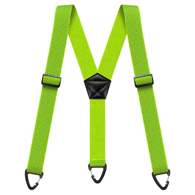 Hidden Suspenders for Men Heavy Duty Work Under Y Back Suspender Clothes 1.5 Inches with 3 Snap Loop