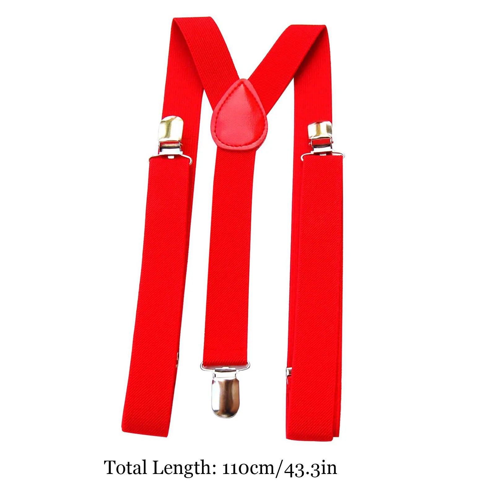 Mens Womens Universal Red Suspenders Suspenders Vintage Mens Suspenders New 3 Hooks Trouser Suspenders Adjustable For Work