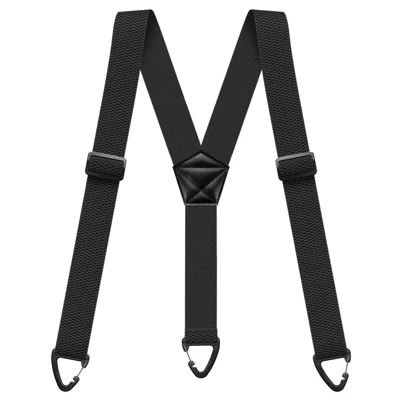 Hidden Suspenders for Men Heavy Duty Work Under Y Back Suspender Clothes 1.5 Inches with 3 Snap Loop