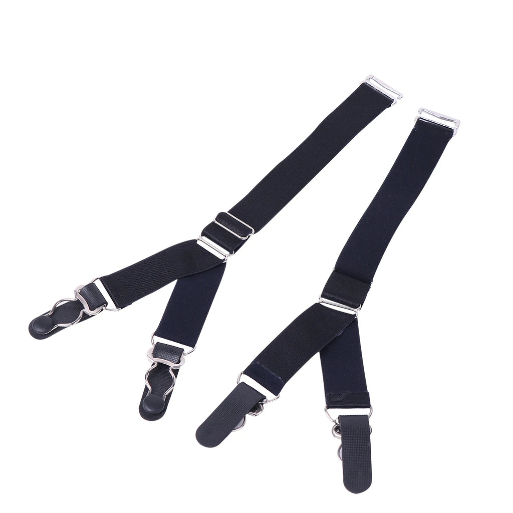 Suspender Clips For Stockings Replacemnt Corset Holder Elastic Garter Belt Straps Y/I Style Unisex Shirt Holder Socks Fastener