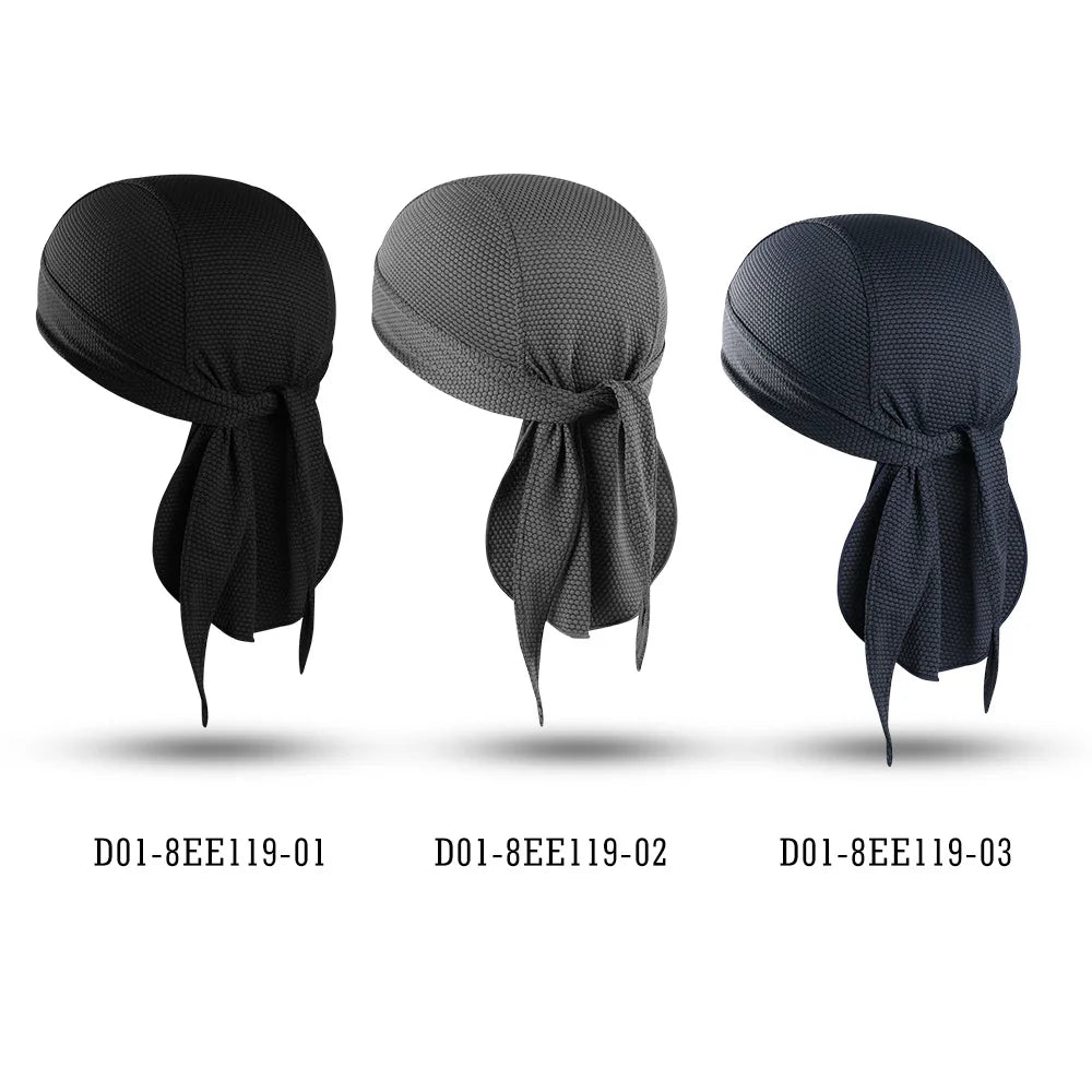 Quick-drying Bandana Cooling Doo Rags Sun Protection Headscarf Summer Beanies Hats Sport Running Cycling Hip Hop Soft Cap Durags