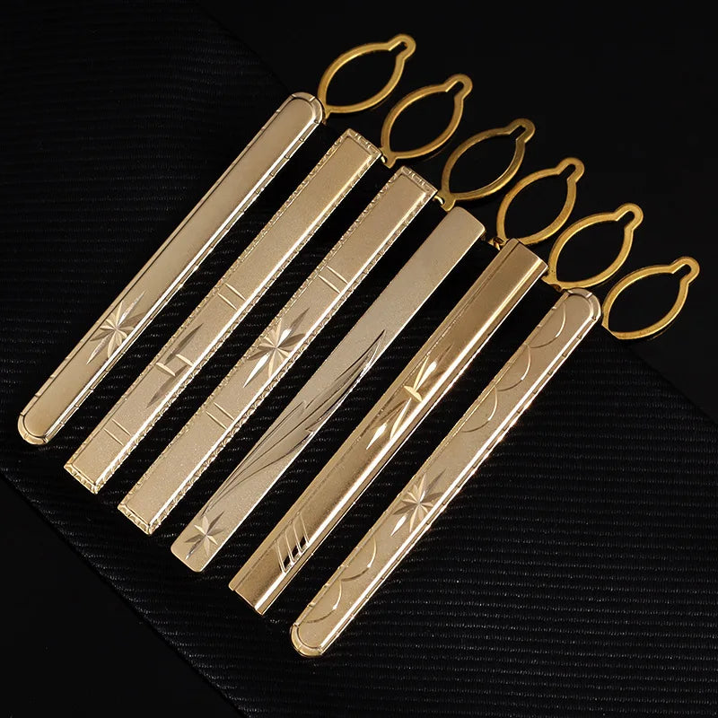 Tie Clip For Men Metal Gold Vintage Chain Luxury Business Ties Bar Pin Clip For Necktie Man Shirt Accessories Party Wedding Gift