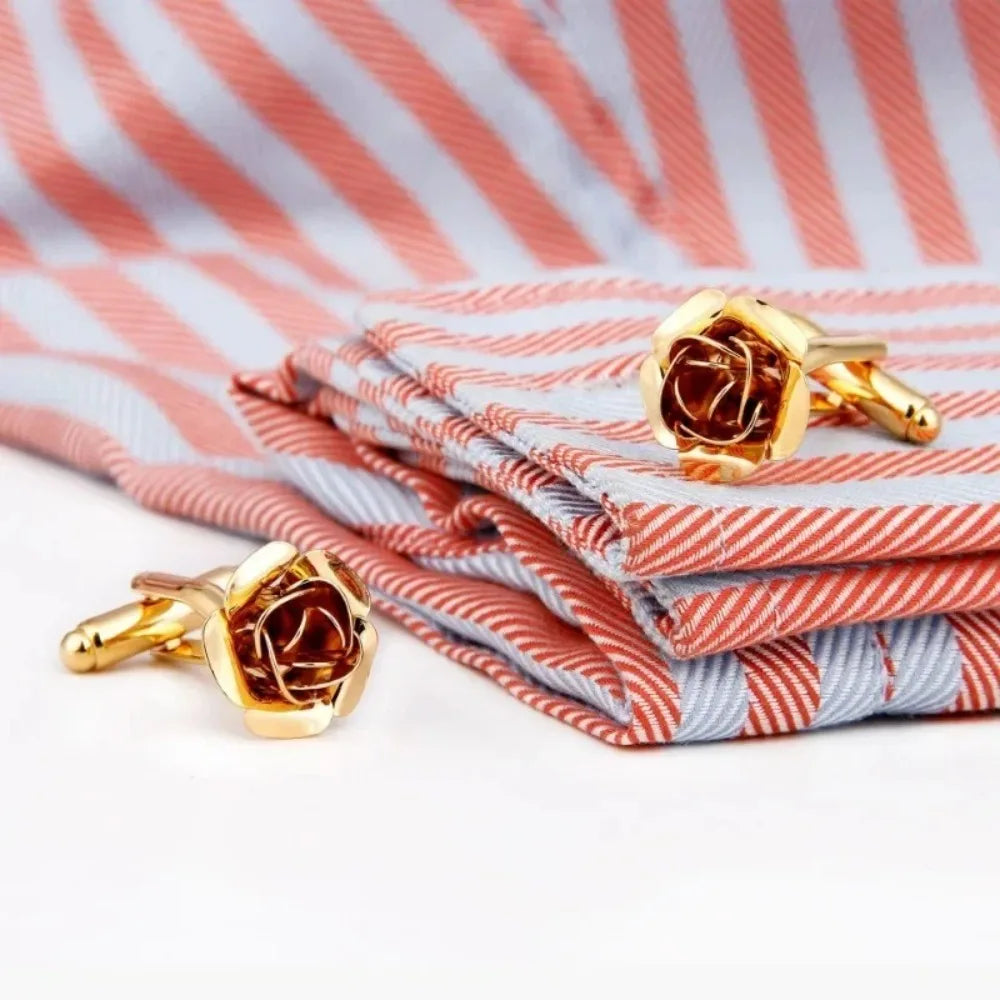 Copper Plated Cufflinks Light Luxury Fashion Men's Women's Formal Wear Suit Shirt Accessories High-end Banquet Wedding Gifts