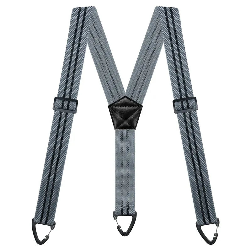 Hidden Suspenders for Men Heavy Duty Work Under Y Back Suspender Clothes 1.5 Inches with 3 Snap Loop